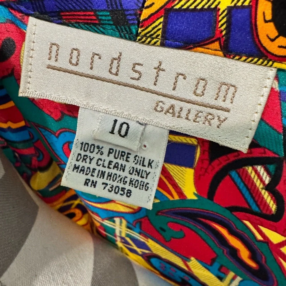 Nordstrom Multicolor Silk Blazer - Picture 4 of 6